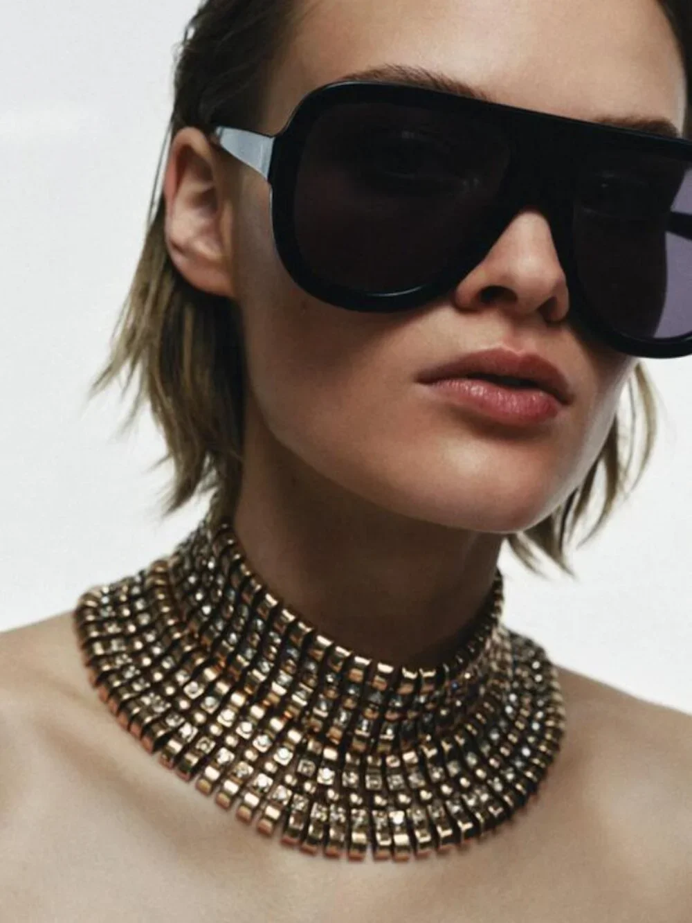 ❣️PRICE FIRM❣️ ZARA MAXI METAL PIECES CHOKER NECKLACE